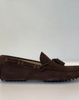 S6-4415/520 Mocassino Car-Shoes Suede Dark Brown Man