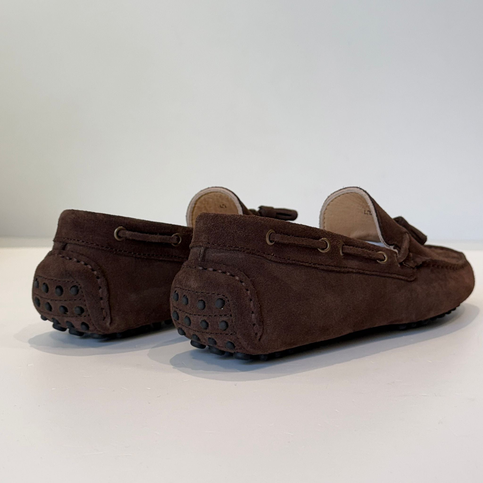 S6-4415/520 Mocassino Car-Shoes Suede Dark Brown Man