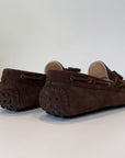 S6-4415/520 Mocassino Car-Shoes Suede Dark Brown Man