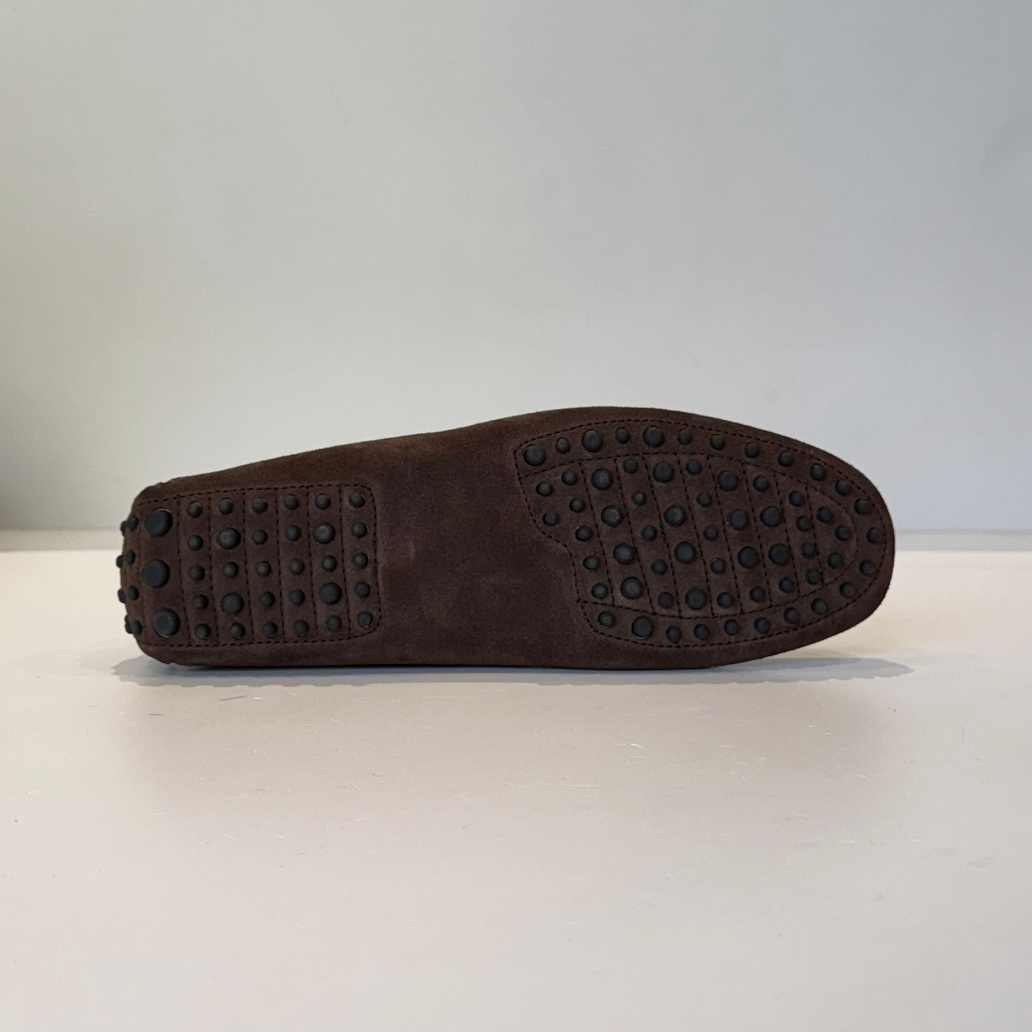 S6-4415/520 Mocassino Car-Shoes Suede Dark Brown Man