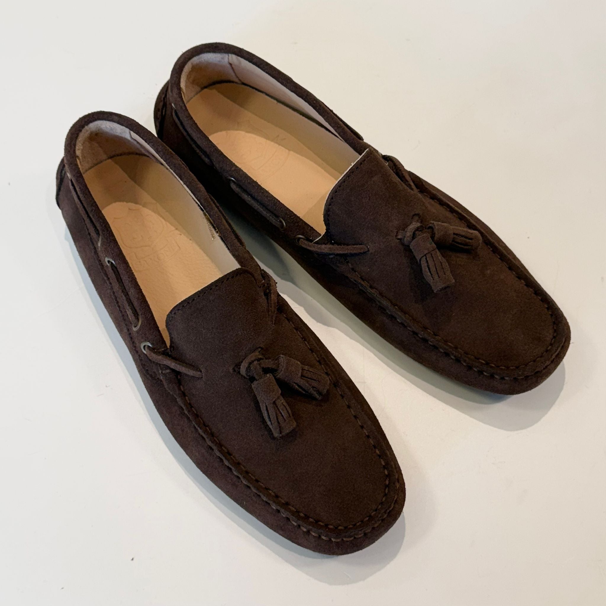 S6-4415/520 Mocassino Car-Shoes Suede Dark Brown Man