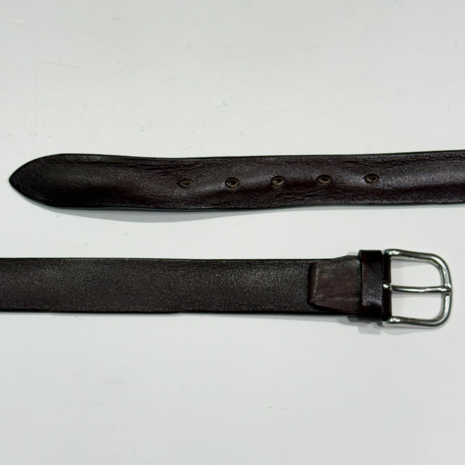 697/30 Cintura In Pelle Vintage Moro