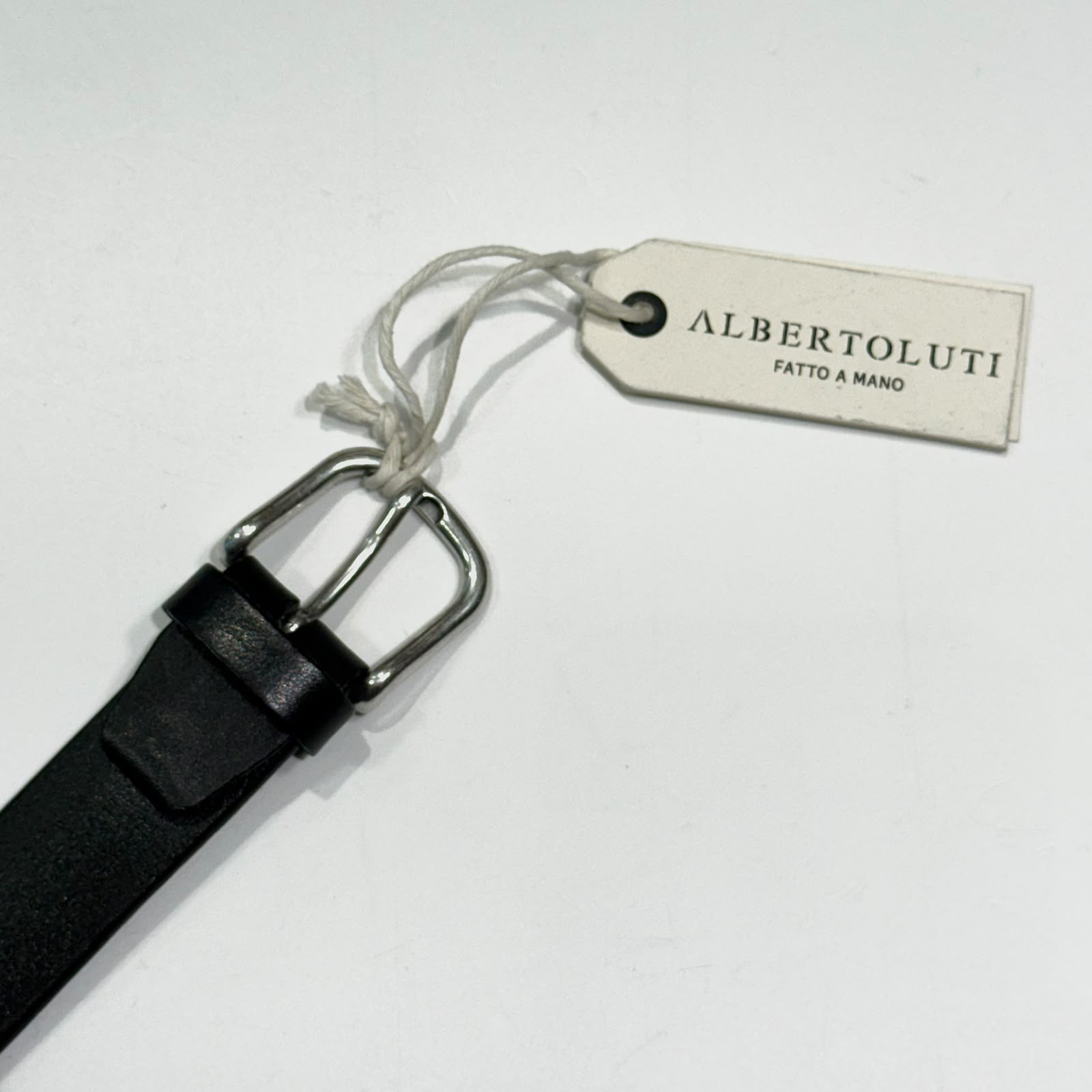 697/30 Cintura In Pelle Vintage Moro