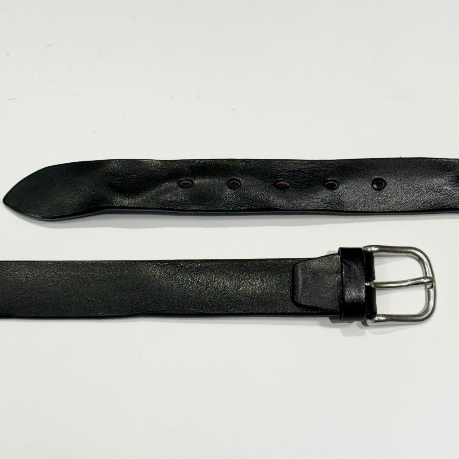697/30 Cintura In Pelle Vintage Nero