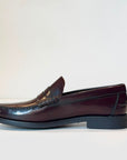 W6-Mocassino College Polished Burgundy Man