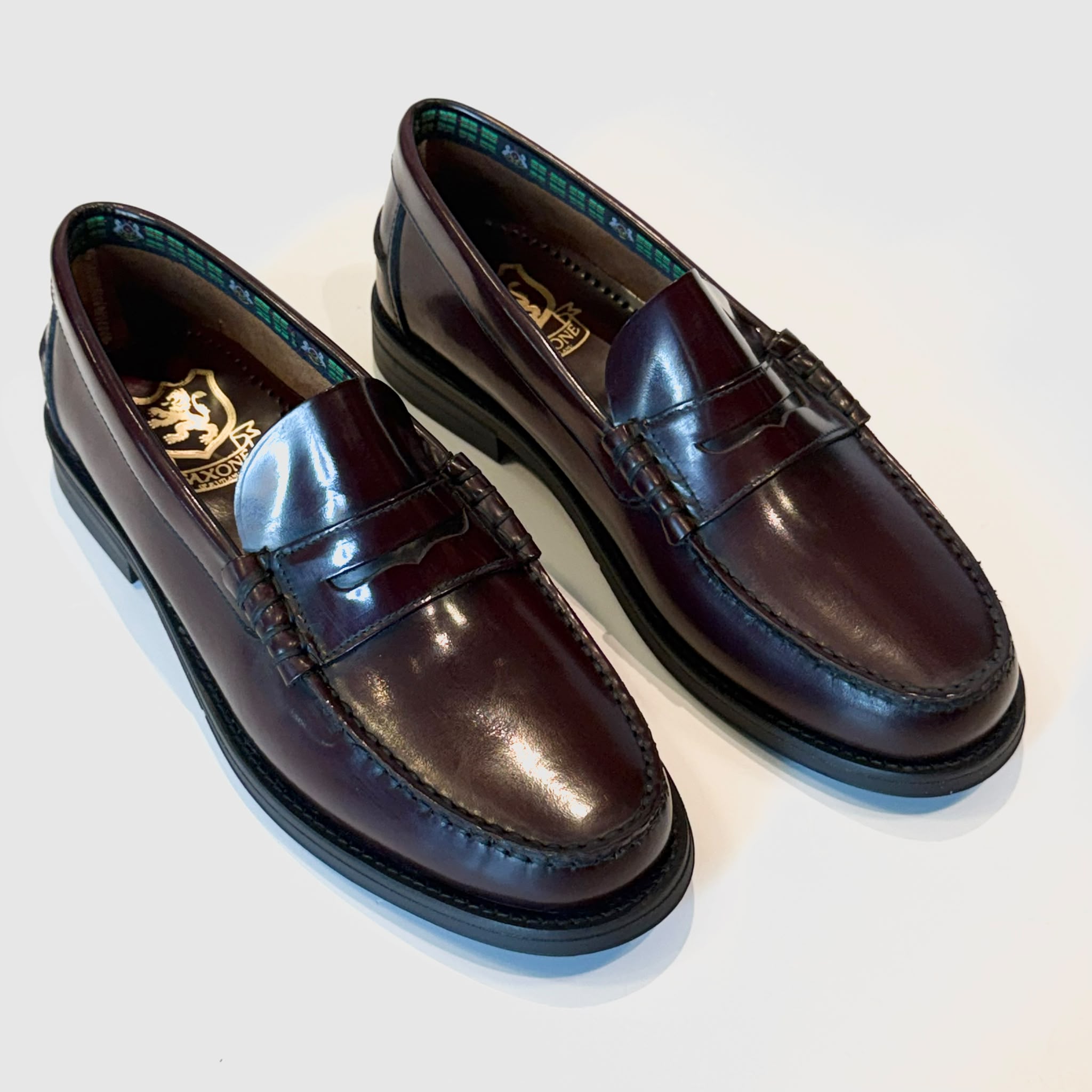 W6-Mocassino College Polished Burgundy Man
