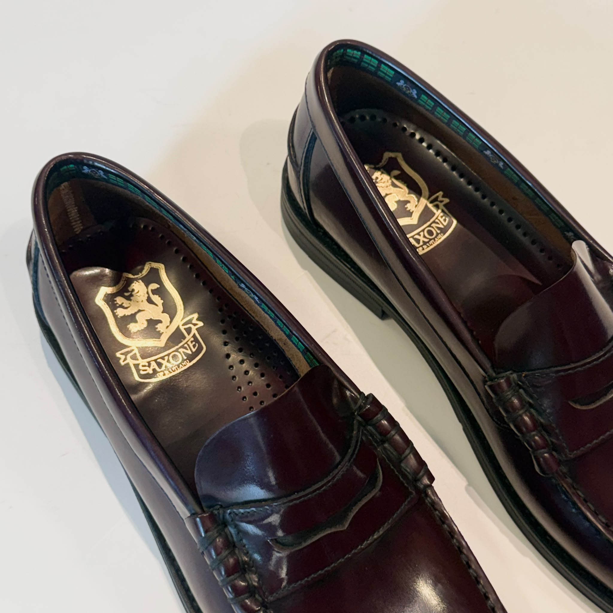 W6-Mocassino College Polished Burgundy Man