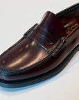 W6-Mocassino College Polished Burgundy Man