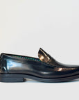 W6-Mocassino College Polished Black Man