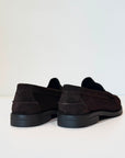 W6-Mocassino College Camoscio Dark Brown Man