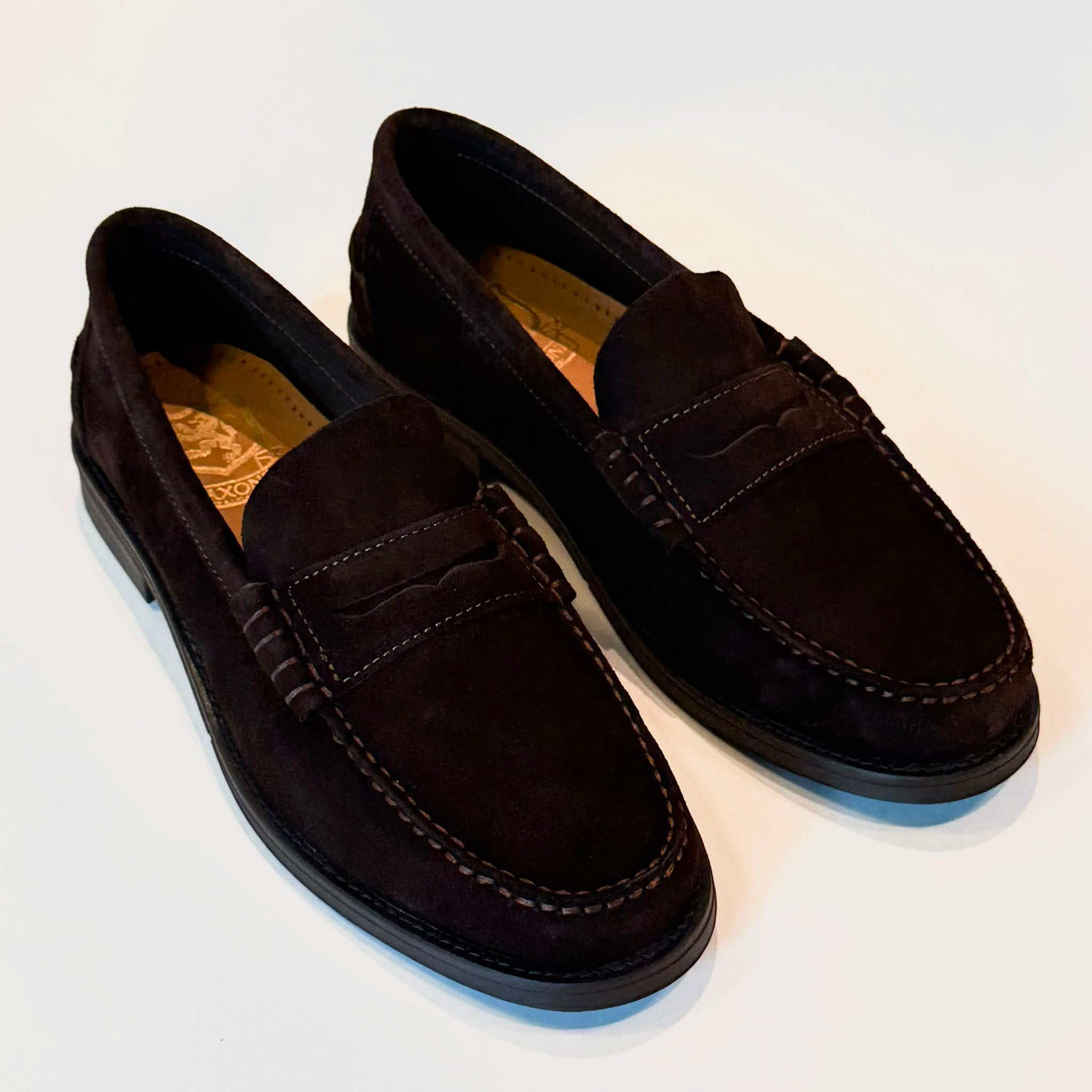 W6-Mocassino College Camoscio Dark Brown Man