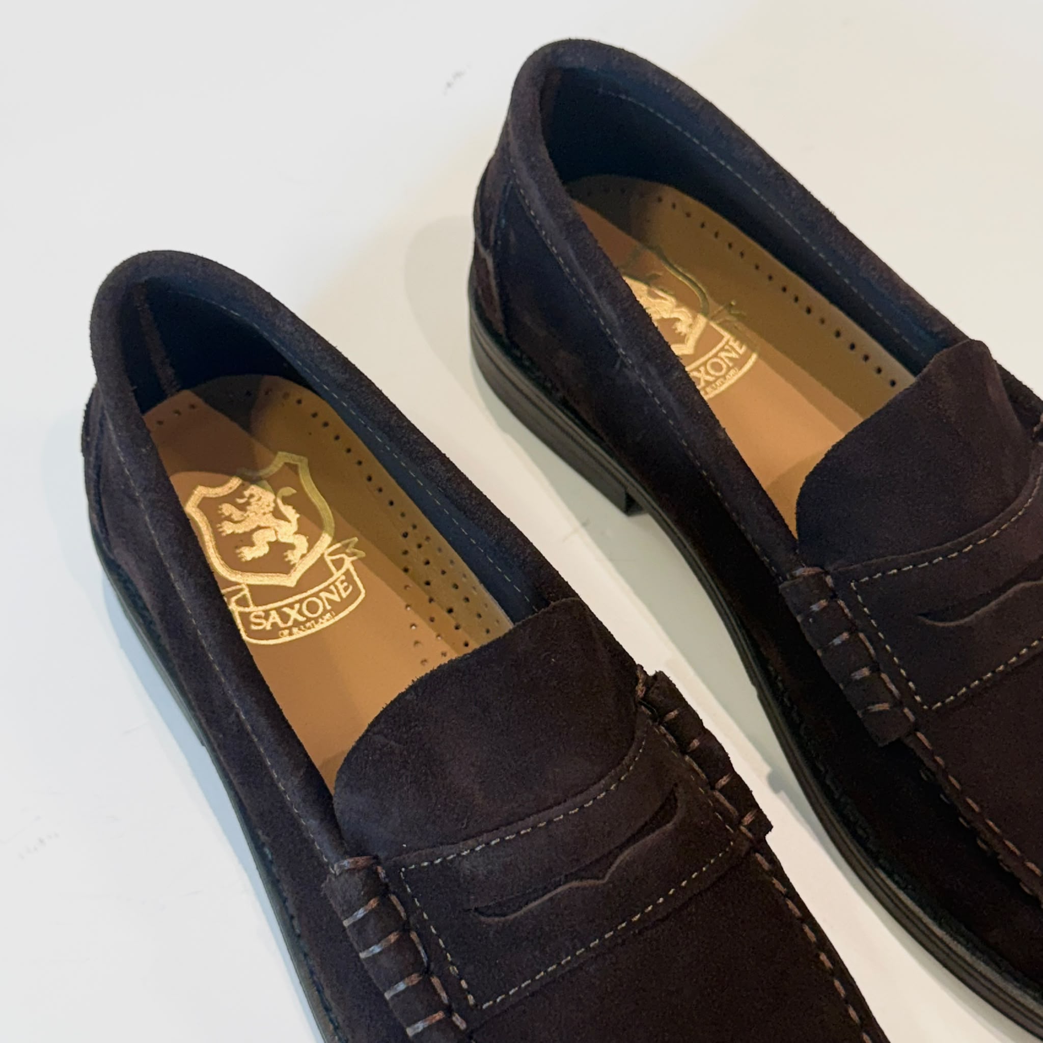 W6-Mocassino College Camoscio Dark Brown Man