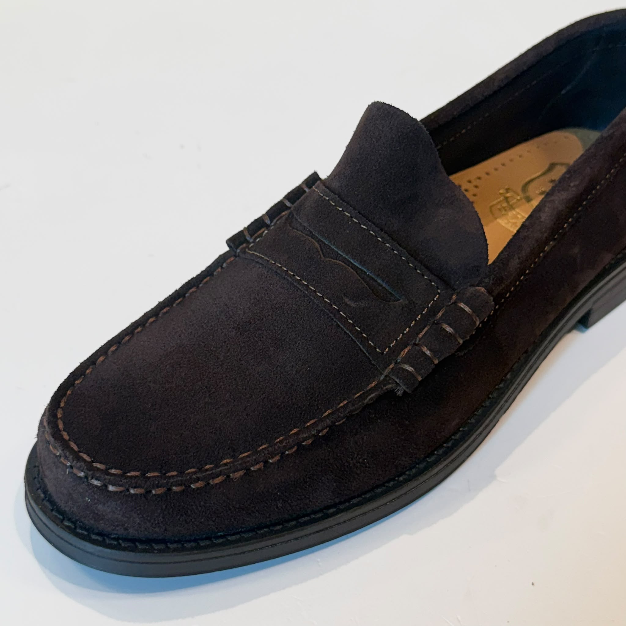 W6-Mocassino College Camoscio Dark Brown Man