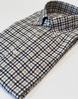W6-RX4CLY Camicia Regular Quadri Beige Man