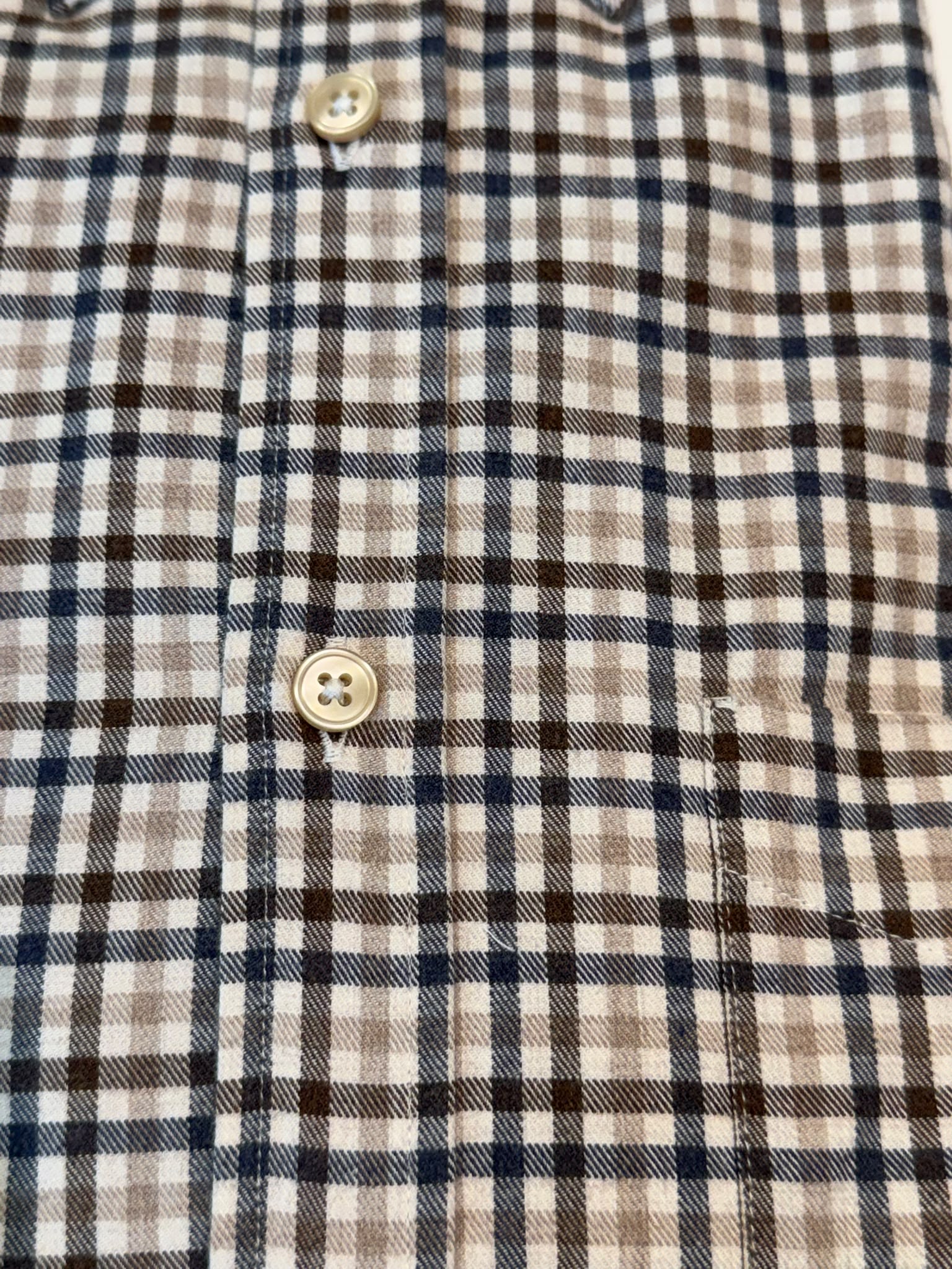 W6-RX4CLY Camicia Regular Quadri Beige Man