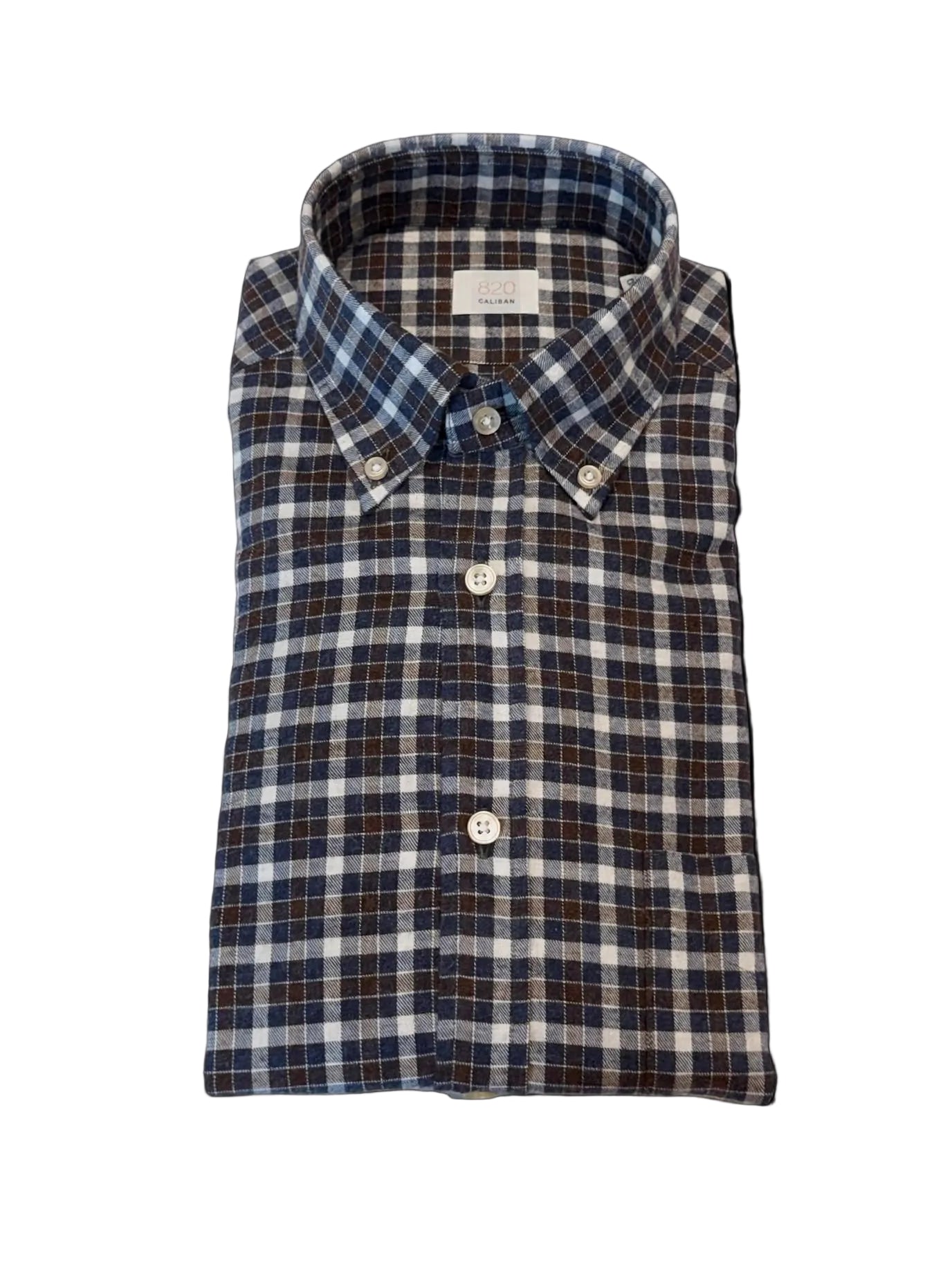 W6-RX4CLY Camicia Regular Quadri Blu Man