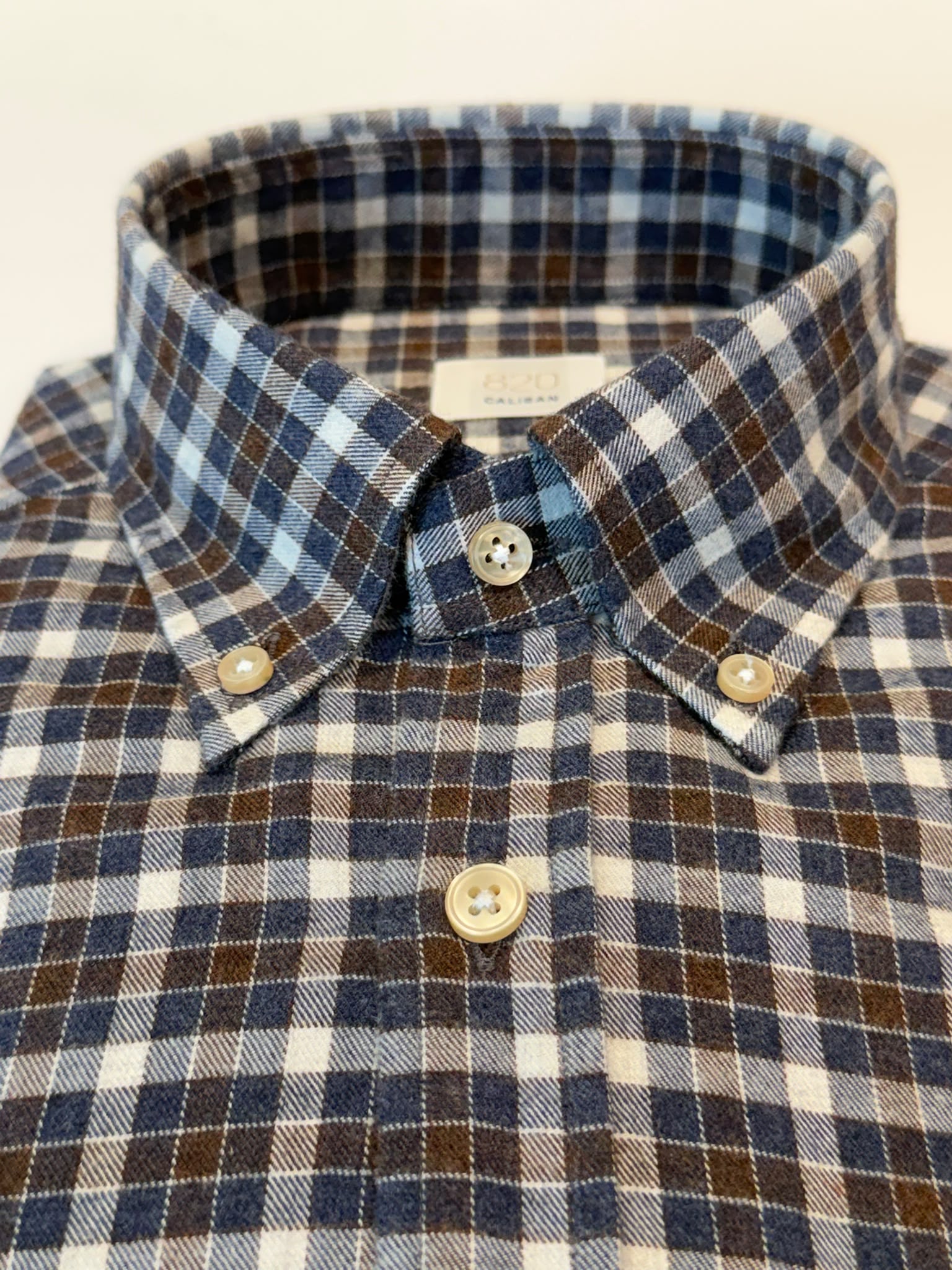 W6-RX4CLY Camicia Regular Quadri Blu Man