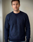 UW6-VIRGIL Maglia STEVE McQUEEN Girocollo Blu Notte Man