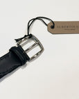 Cintura In Pelle Intrecciata Cerata Blu