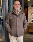 W6-PERCY449 Overshirt Cioccolato Man