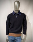 W6-ALLEN Polo Lana Color Block Var.2 Man