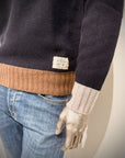 W6-ALLEN Polo Lana Color Block Var.2 Man