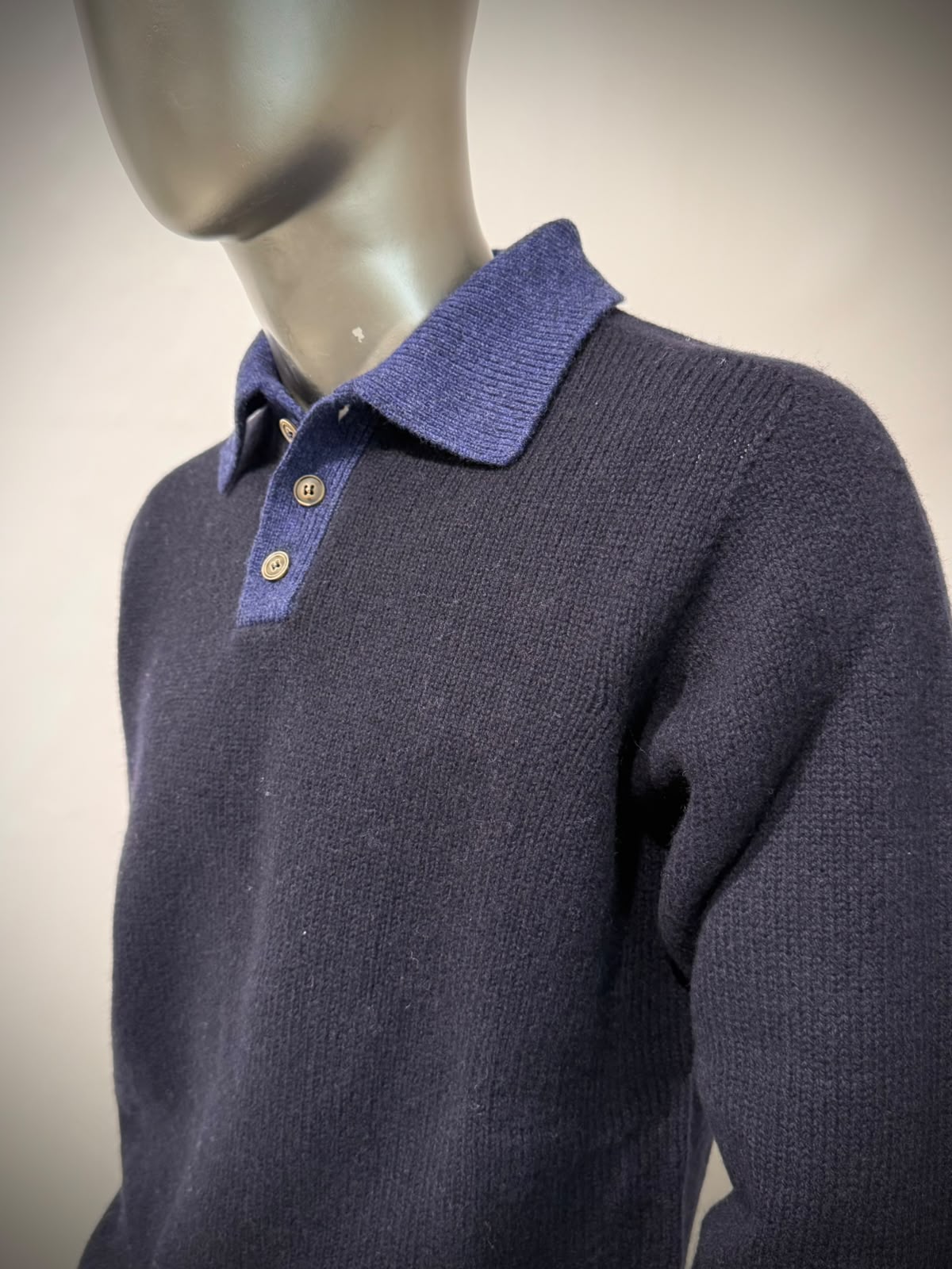 W6-ALLEN Polo Lana Color Block Var.2 Man