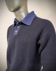 W6-ALLEN Polo Lana Color Block Var.2 Man