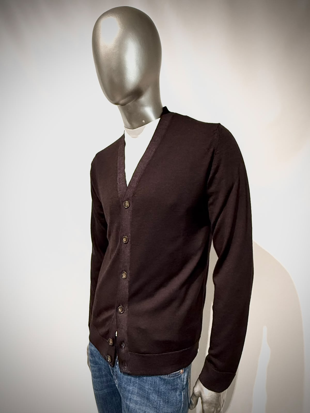 W6-0006 Cardigan Rasato Moro33 Man