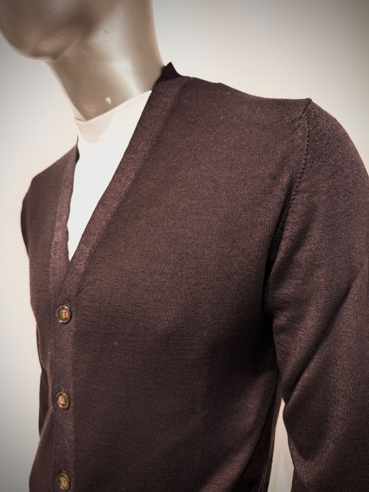 W6-0006 Cardigan Rasato Moro33 Man