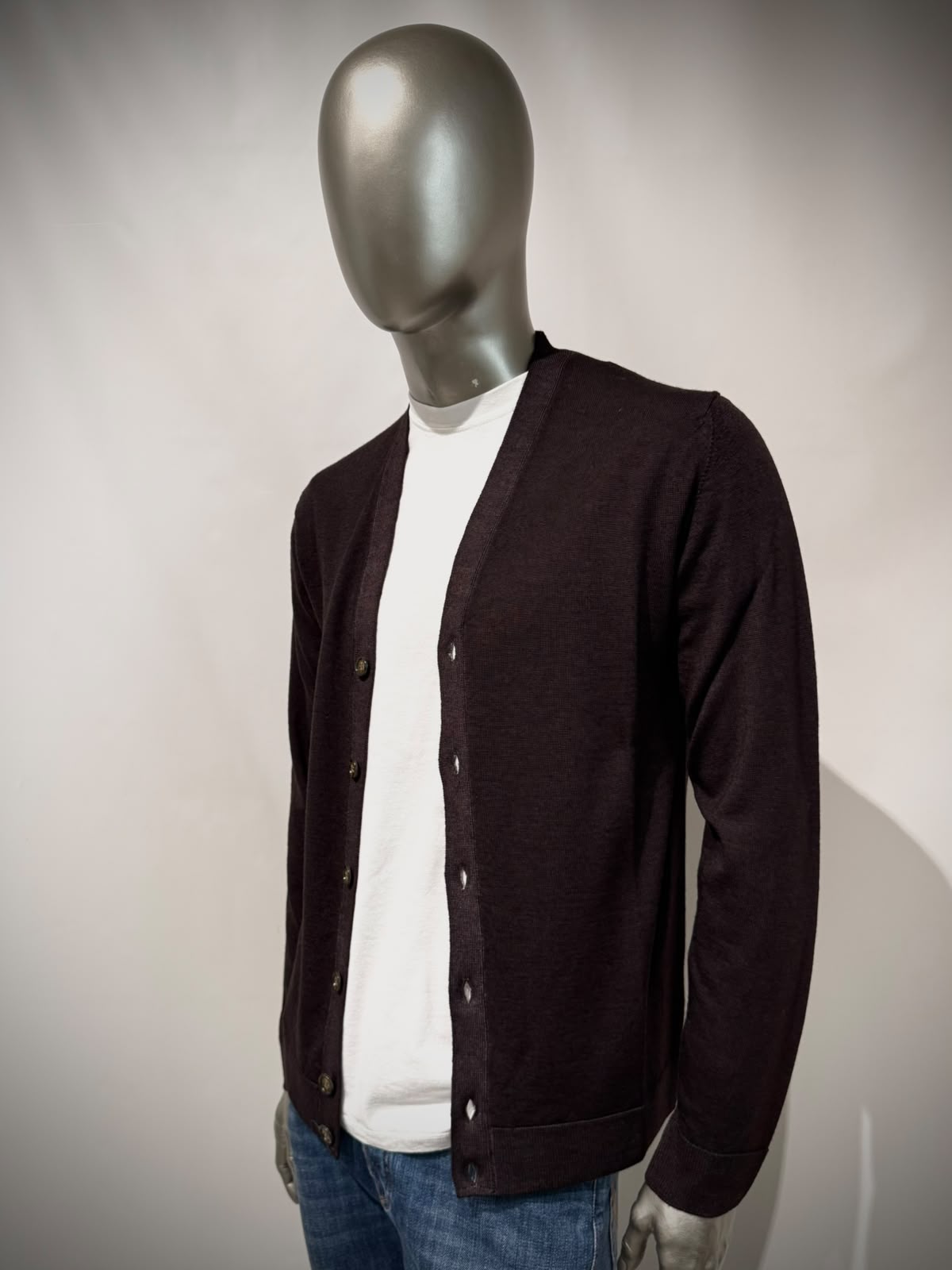 W6-0006 Cardigan Rasato Moro33 Man