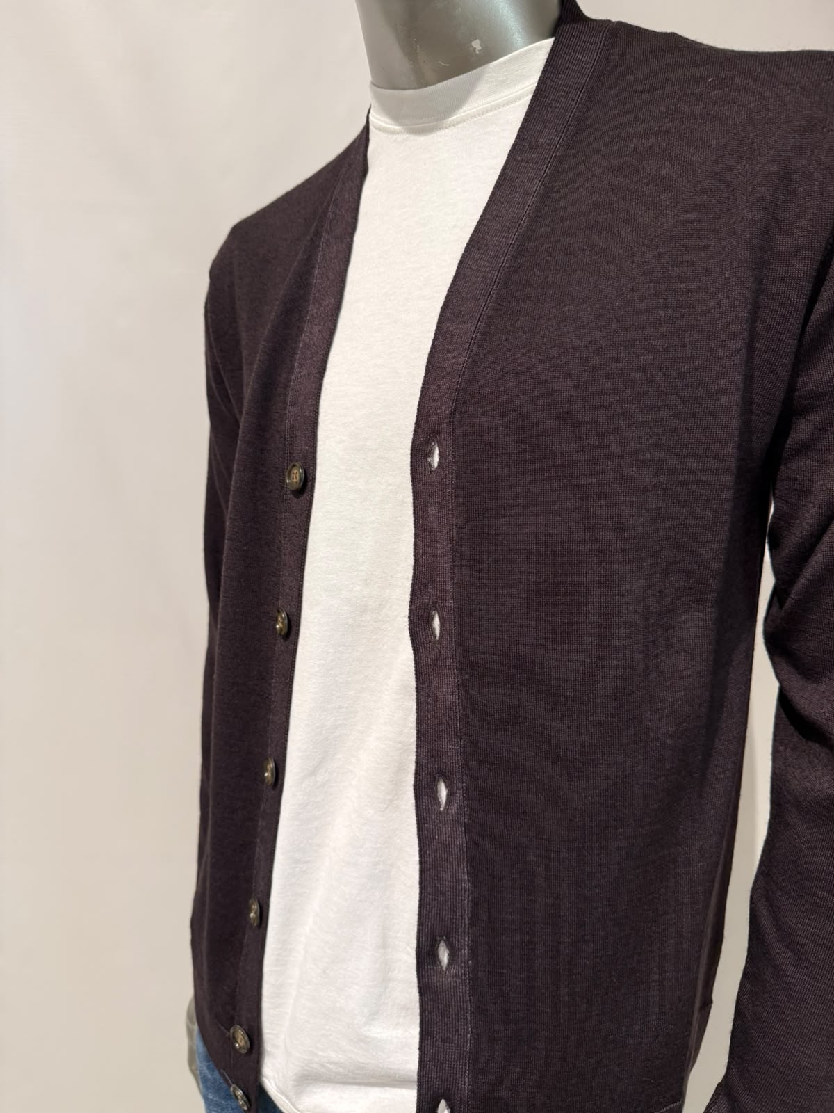 W6-0006 Cardigan Rasato Moro33 Man