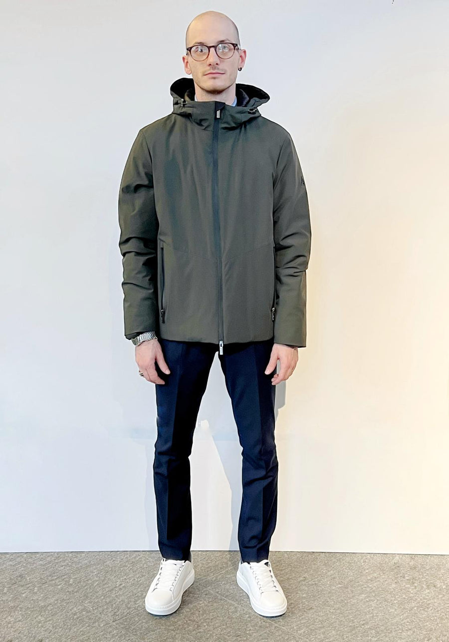 4005 GS TECH Softshell Corto Cappuccio Militare Man