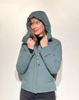 DW4-JW035 Jacket Short Scarabeo Green Woman