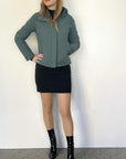 DW4-JW035 Jacket Short Scarabeo Green Woman