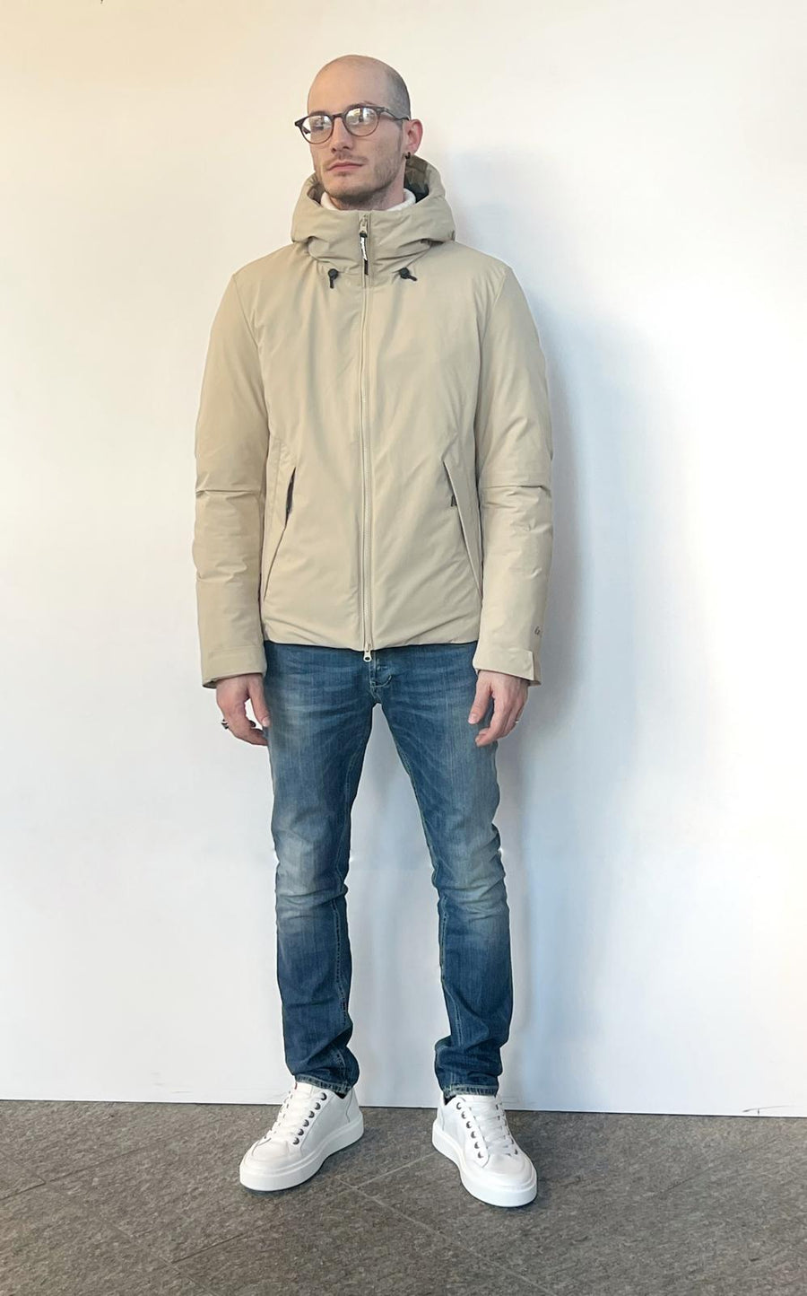 UW4-JM014 Jacket Short Beige Man