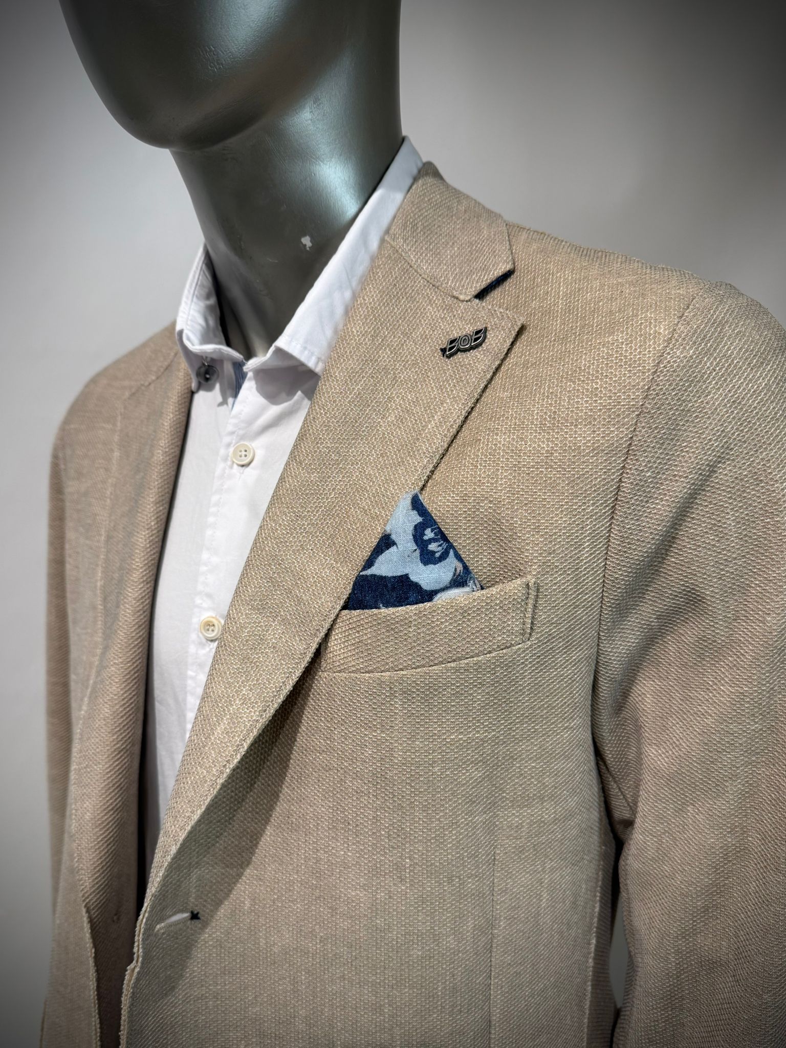 S6-PICKY591 Giacca Monopetto Corda Man