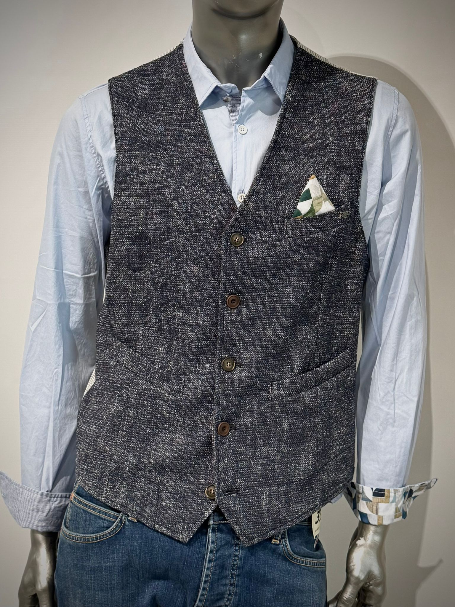 S6-DRUG585 Gilet Notte Man