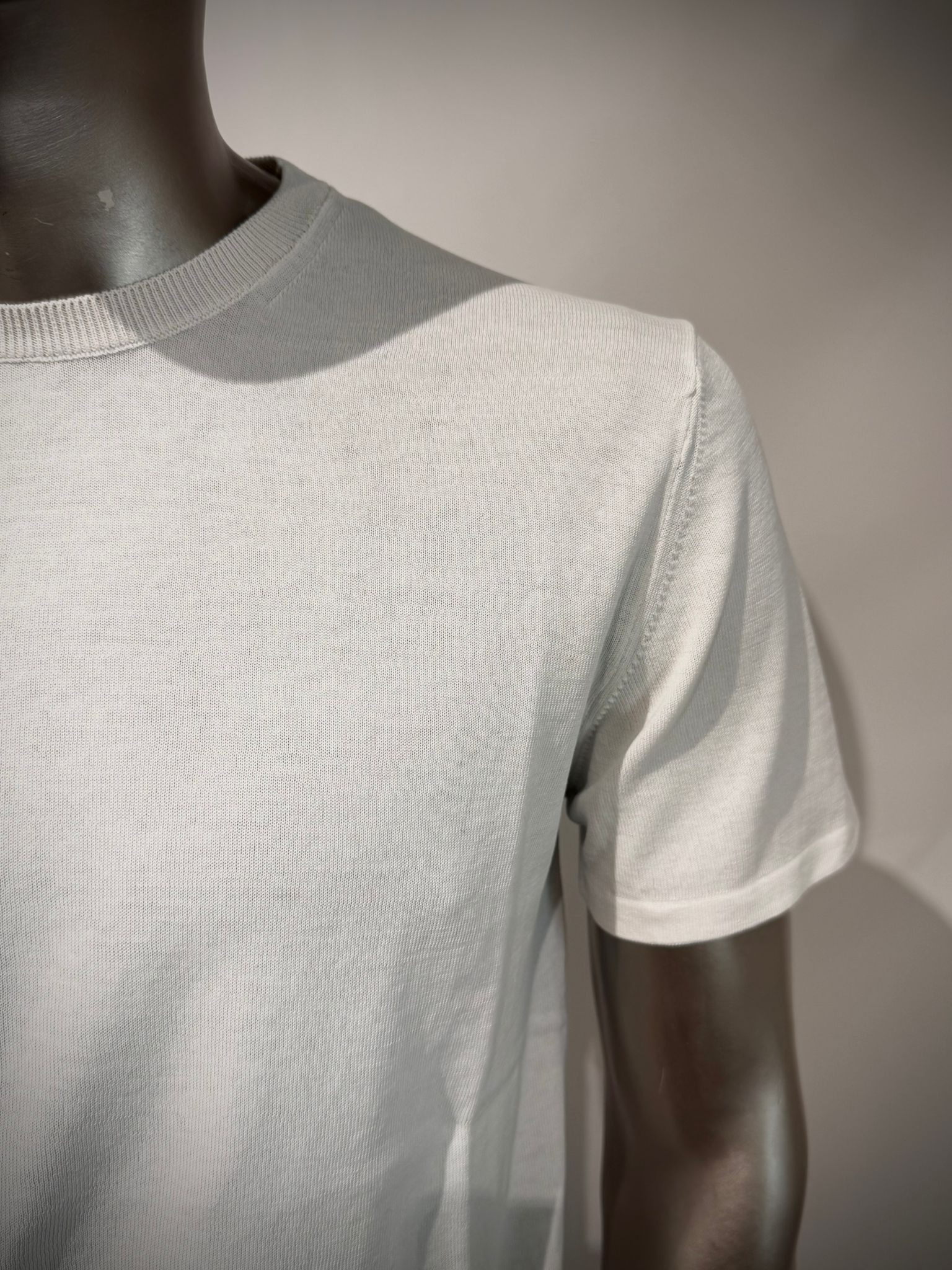 S6-0307 T-Shirt Manica Corta Crepe Bianco Man