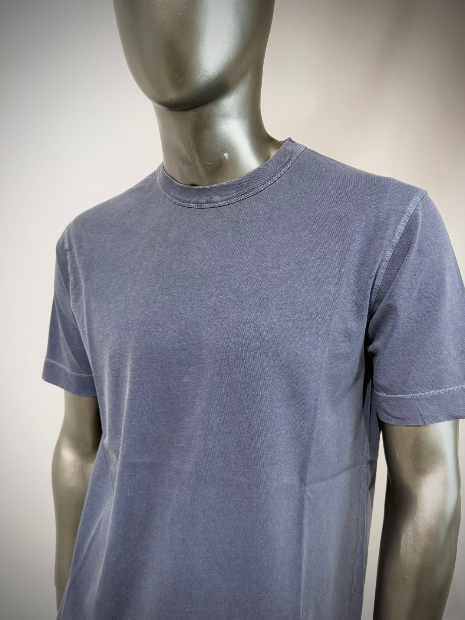 S6-0905 T-Shirt Cotone Organico Blue Man
