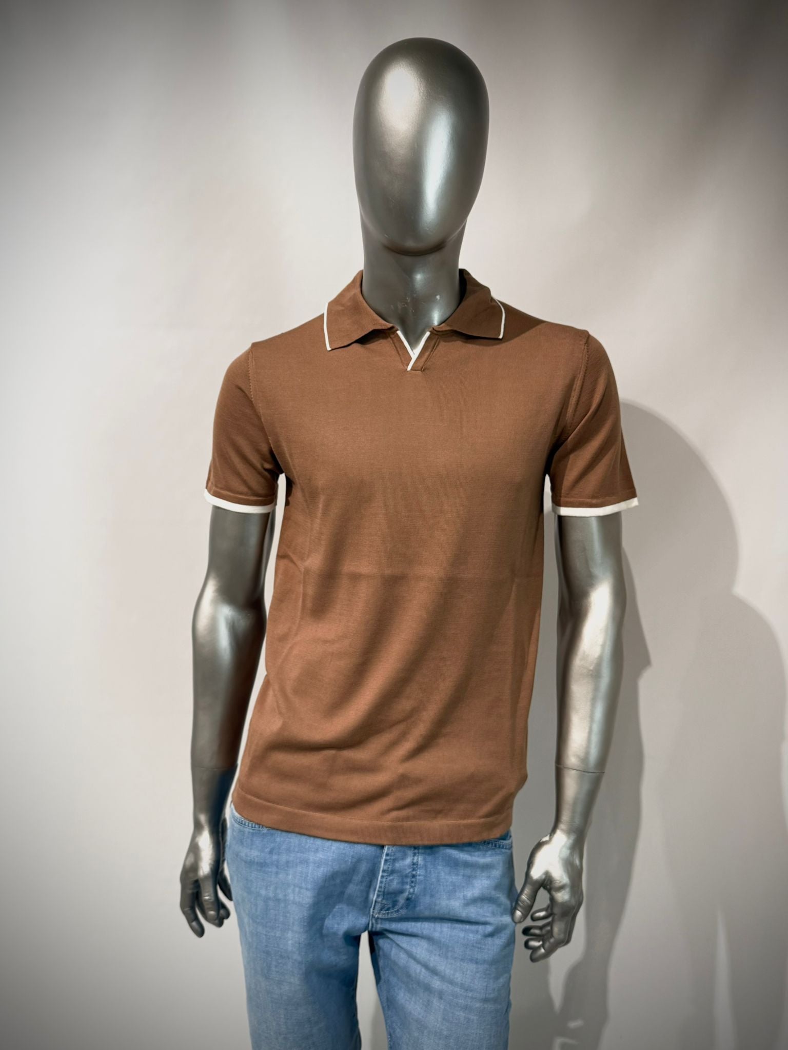 S6-3011 Polo Cotone Camel Man