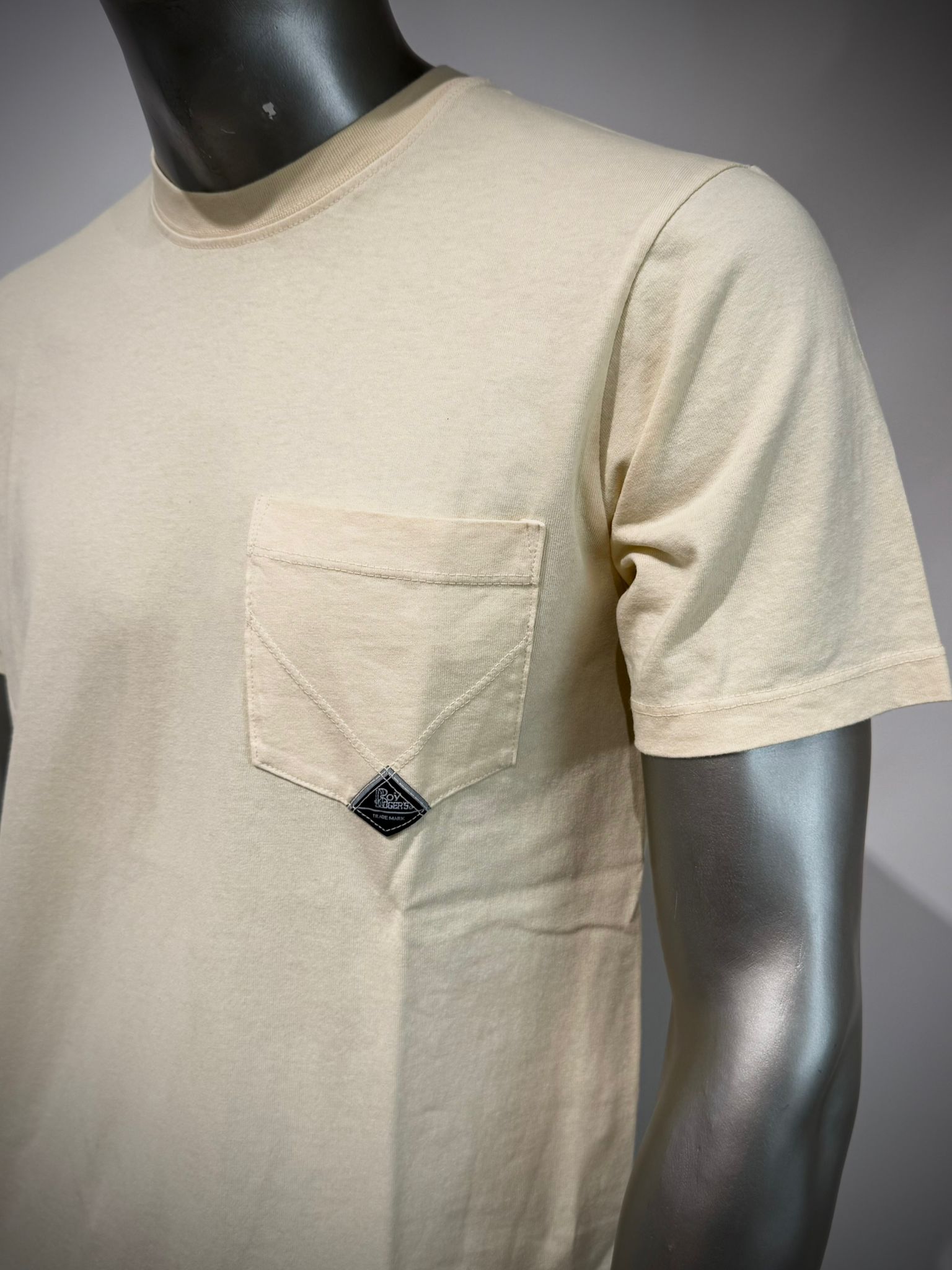 US6- T-Shirt Pocket Jersey Light Yellow Man