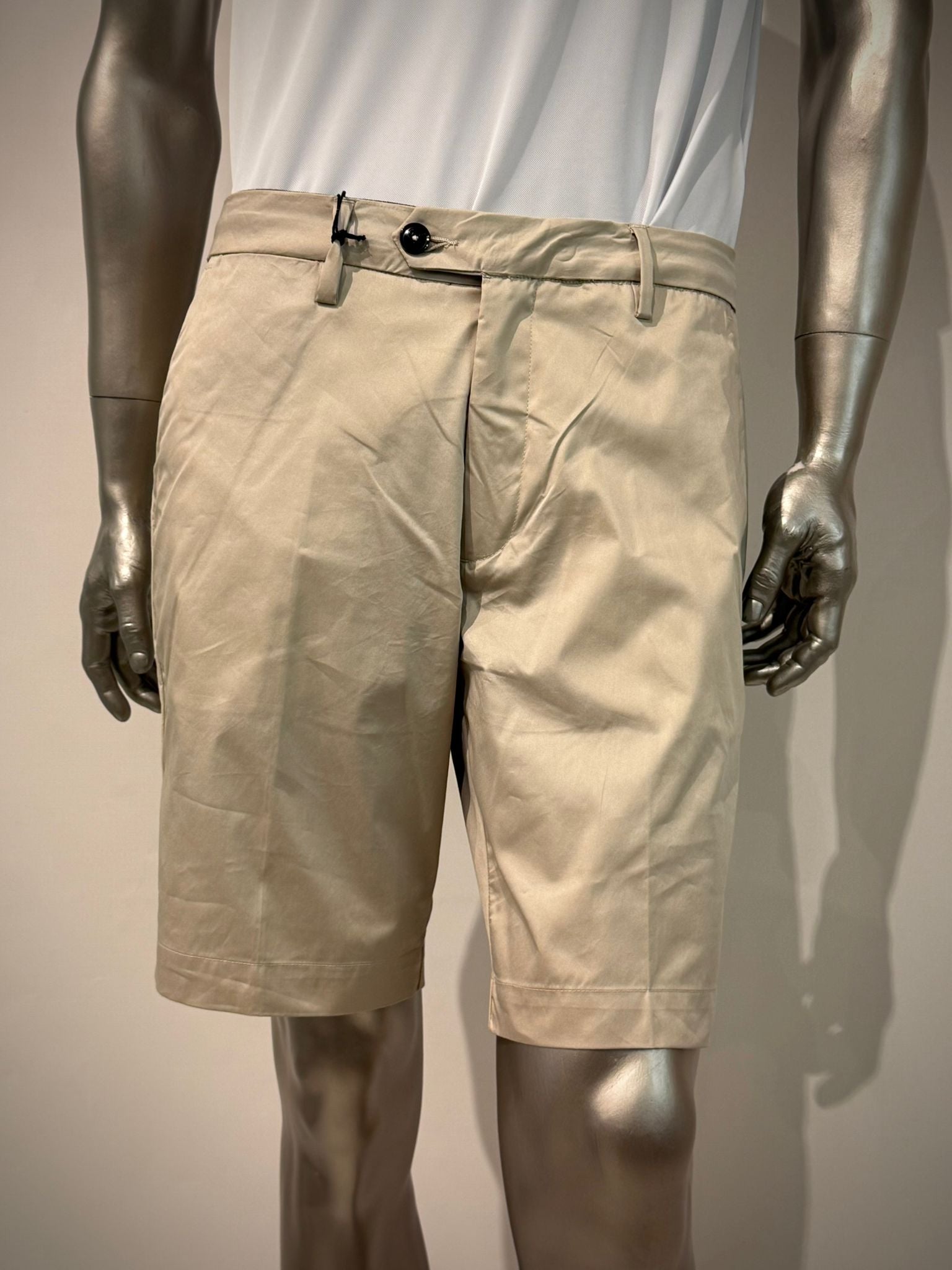S6-2004 BERMUDA SUPIMA Cotton Stretch Tortora Man