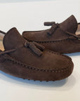 S6-4415/520 Mocassino Car-Shoes Suede Dark Brown Man