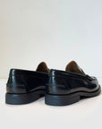 W6-Mocassino College Polished Black Man