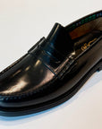W6-Mocassino College Polished Black Man