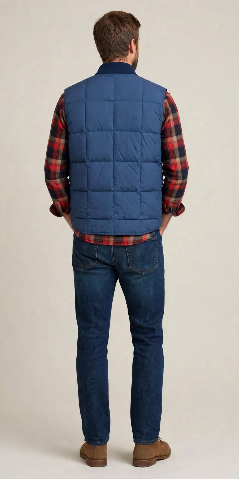 W6-SEATTLE Gilet Down Vest Deep Blue Man