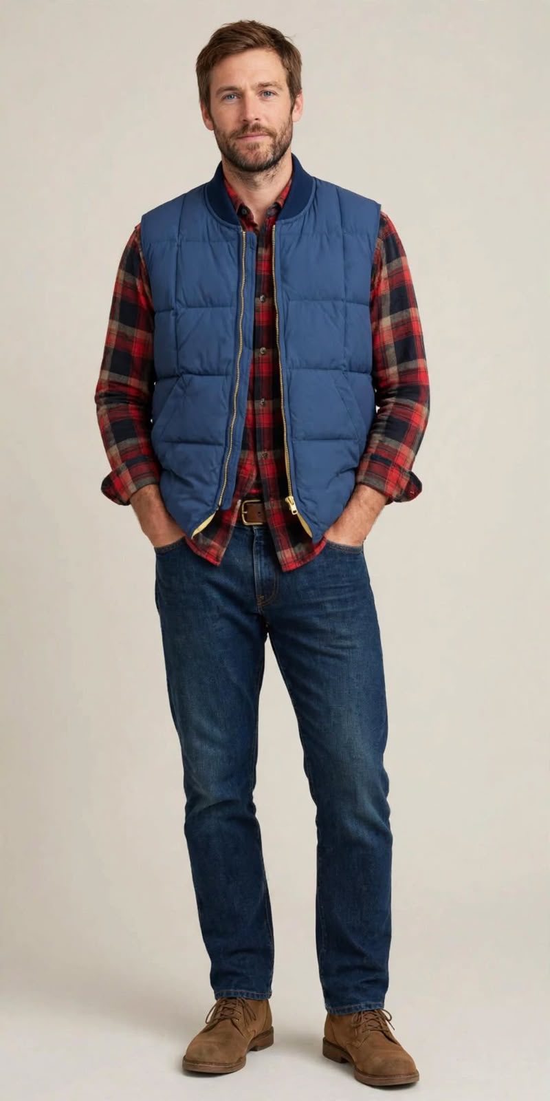 W6-SEATTLE Gilet Down Vest Deep Blue Man