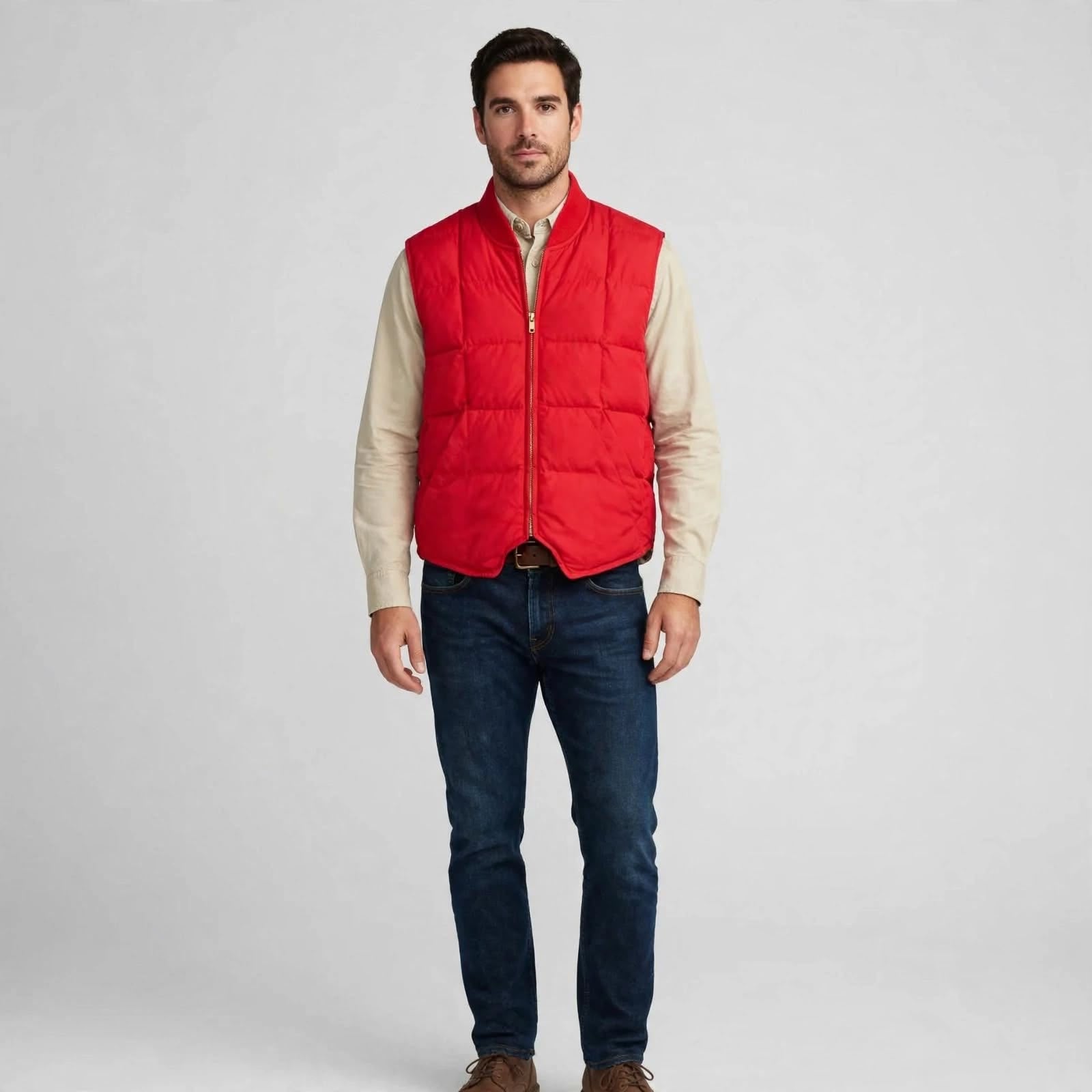 W6-SEATTLE Gilet Down Vest Rescue Red Man