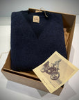 UW6-VIRGIL Maglia STEVE McQUEEN Girocollo Blu Notte Man